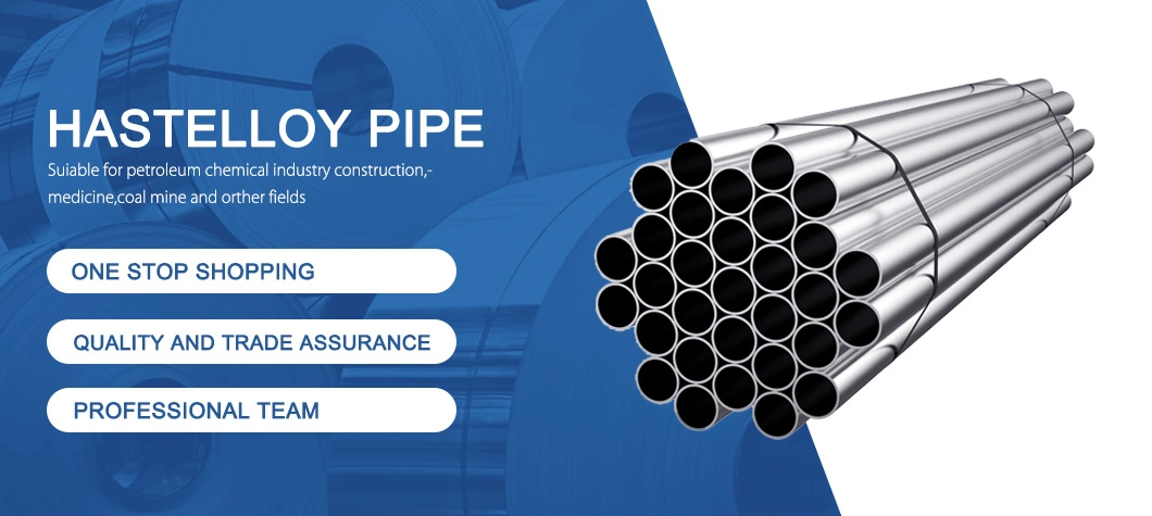 ASTM B622 // ASME Sb22 Hastelloy C22/Uns N06022 Low-Carbon Nickel-Chromium-Molybdenum-Tungsten Alloy Round Seamless Tube Pipe